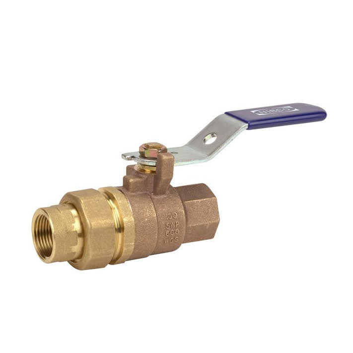 NL95F0A - 1" T-585-70-SU - Two-Piece Bronze Ball Valve - Single Union End, Threaded