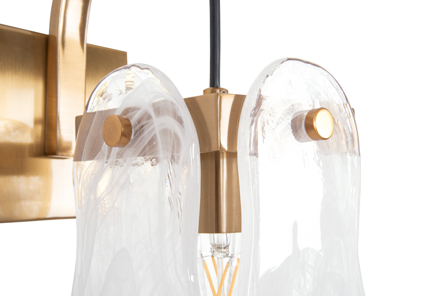 59961-SB - Angela 1 Light 17" High Wall Sconce - Satin Brass