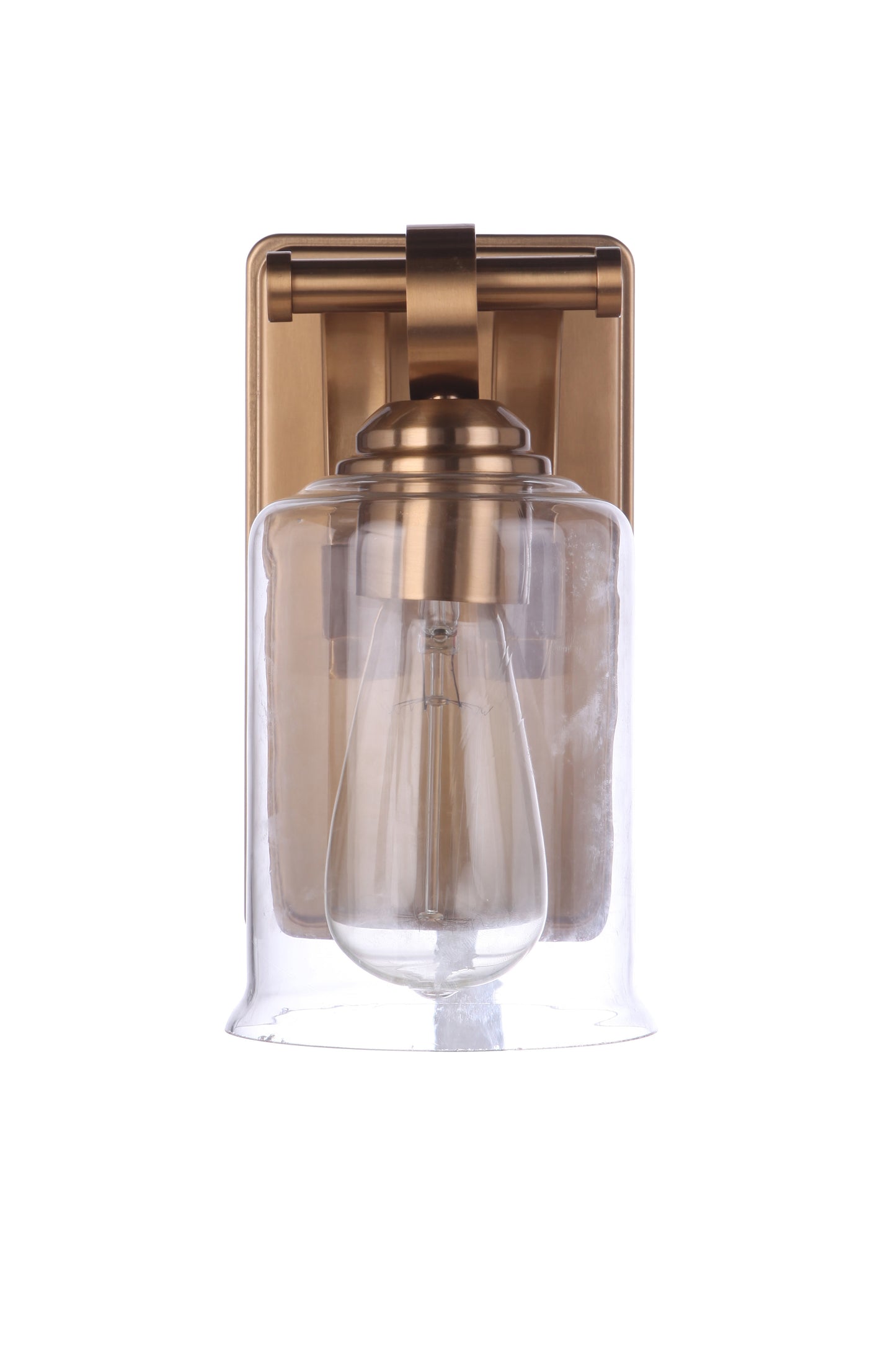 56401-SB - Romero 1 Light 8.88" High Wall Sconce - Satin Brass