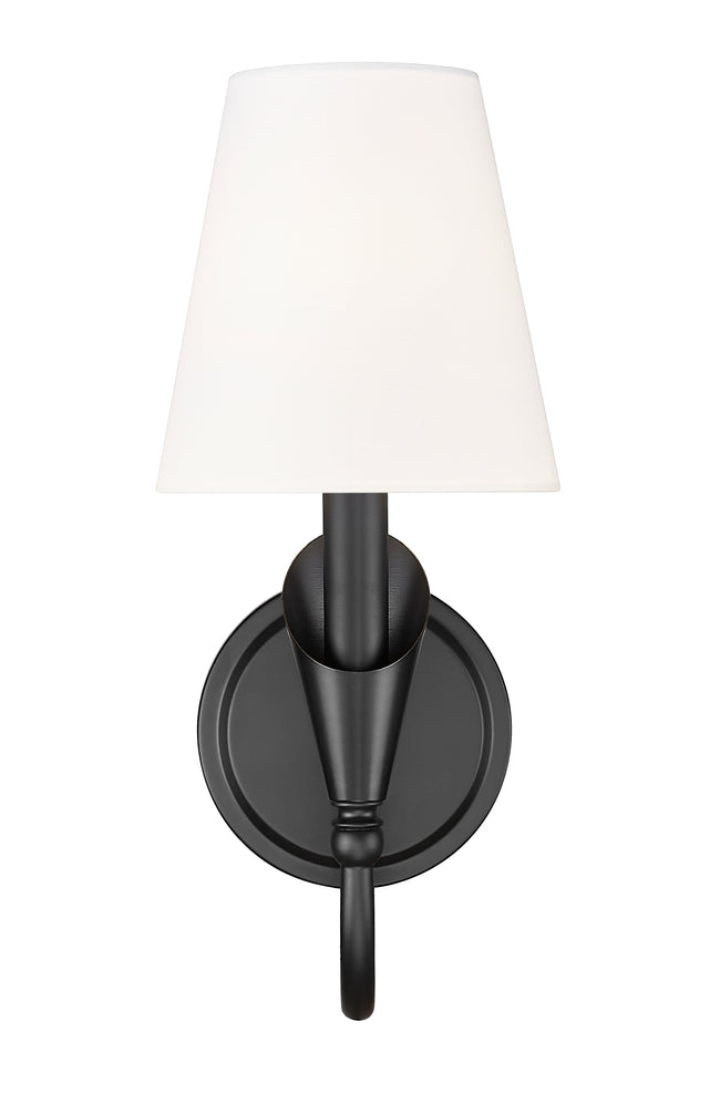4014-1S-MB - Claudelle 1 Light Wall 14" Sconce - Matte Black