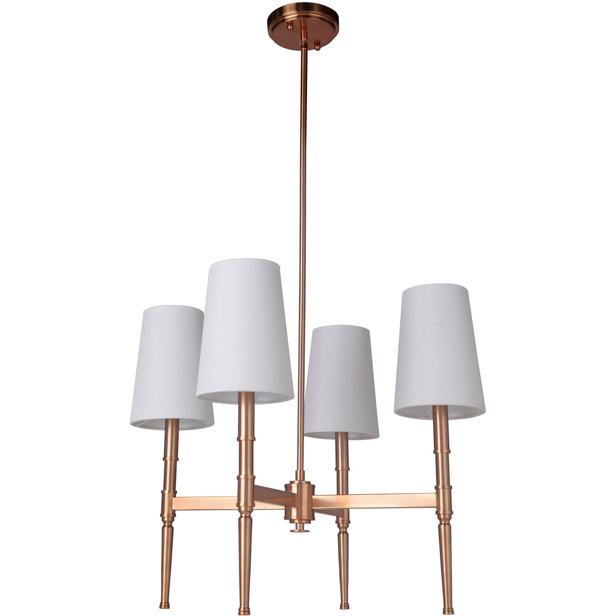44624-SB - Ella 4 Light 26" Wide Chandelier - Satin Brass