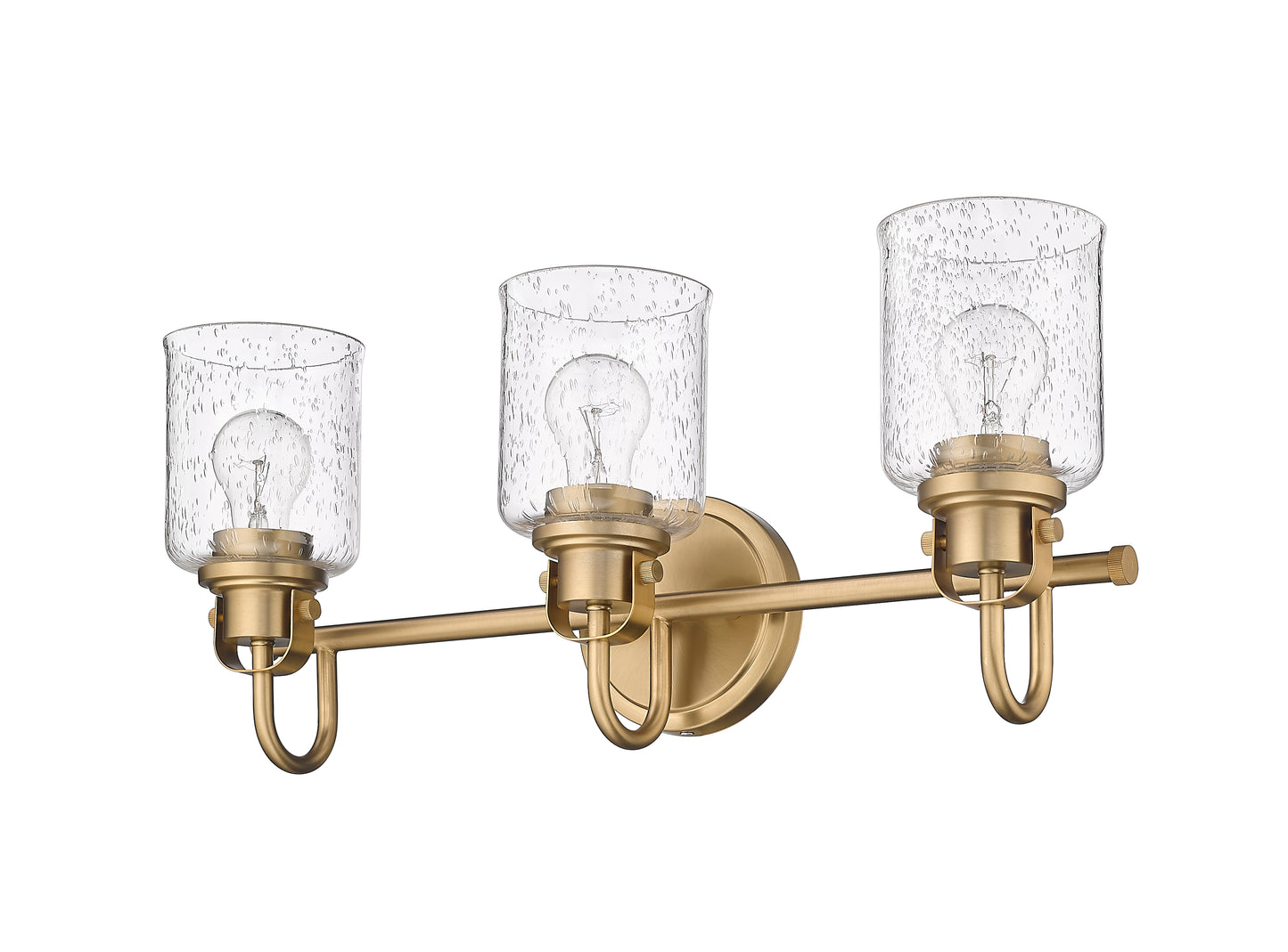340-3V-HG - Kinsley 3 Light 22" Vanity - Heirloom Gold