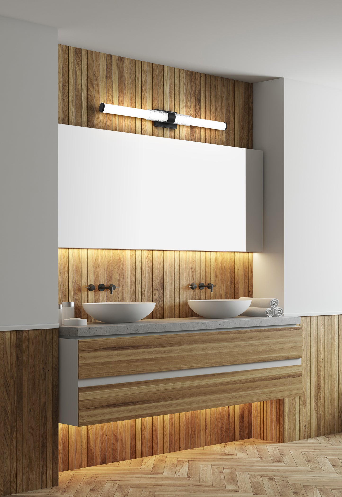 1015-40W-MB-LED - Egon 1 Light 40" Vanity - Matte Black