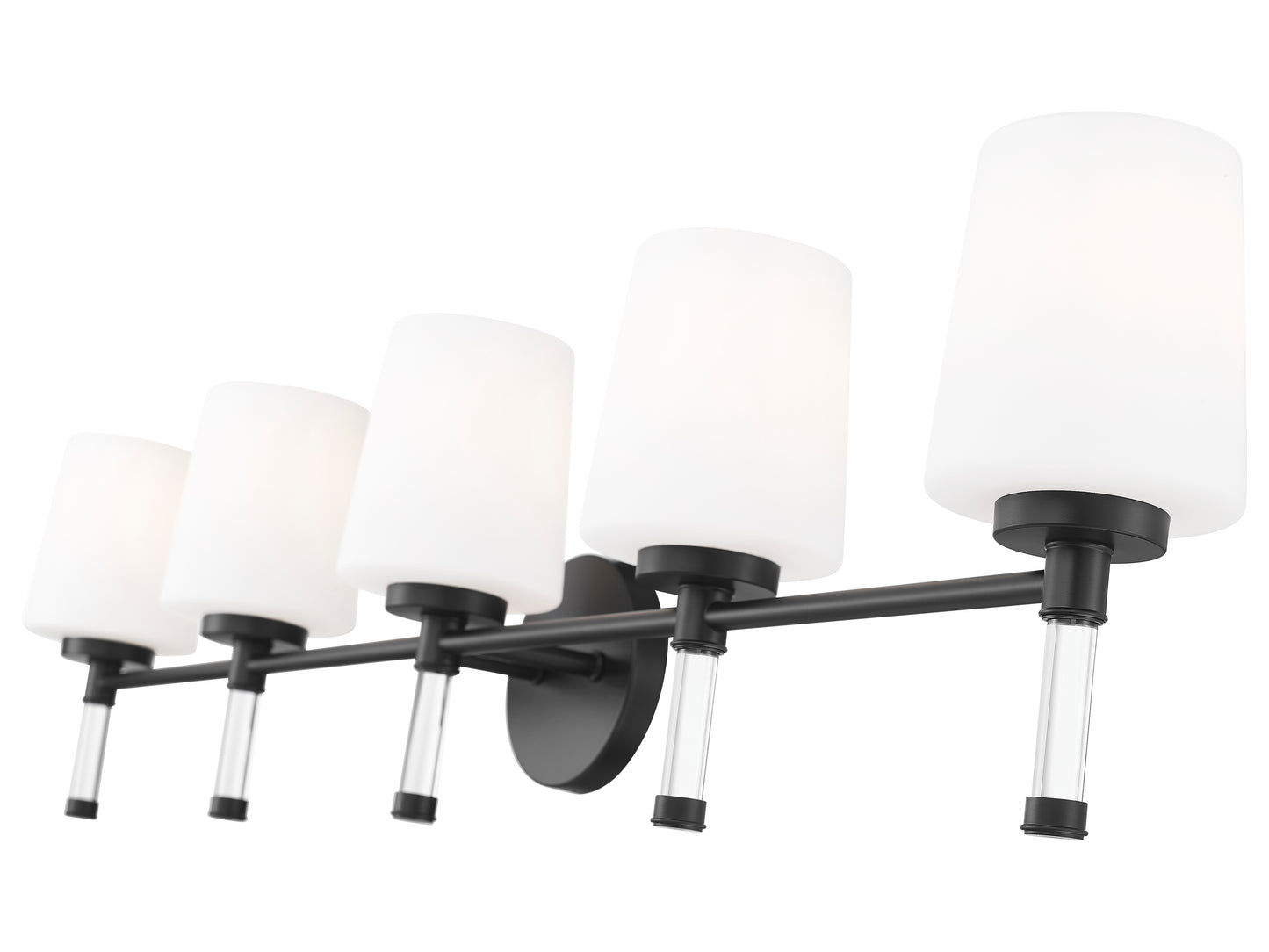 7700-5V-MB - Henri 5 Light 42" Vanity - Matte Black