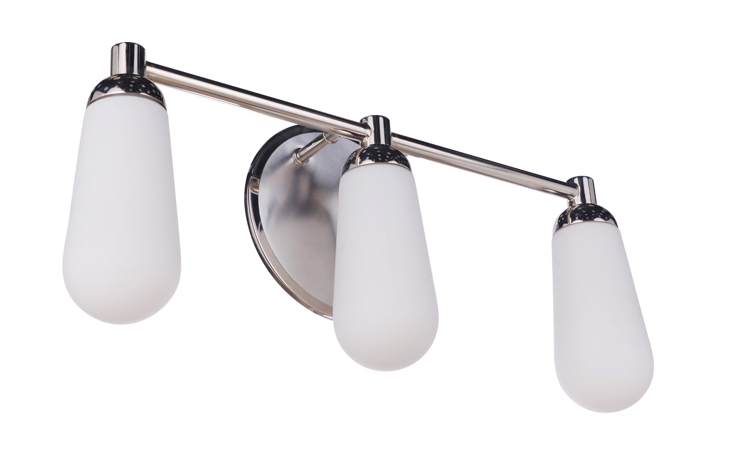 13122BNKPLN3 - Riggs 3 Light 22" Wide Vanity Light - Brushed Polished Nickel / Polished Nickel