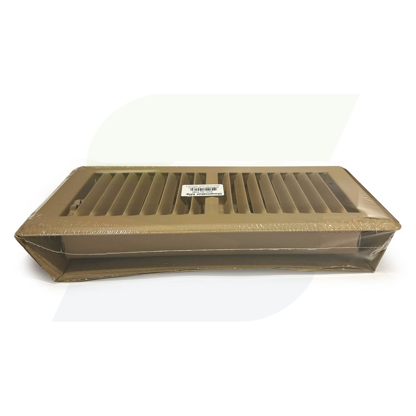 325 Series - 4" x 12" Stamped Perimeter Floor Register in Driftwood Tan