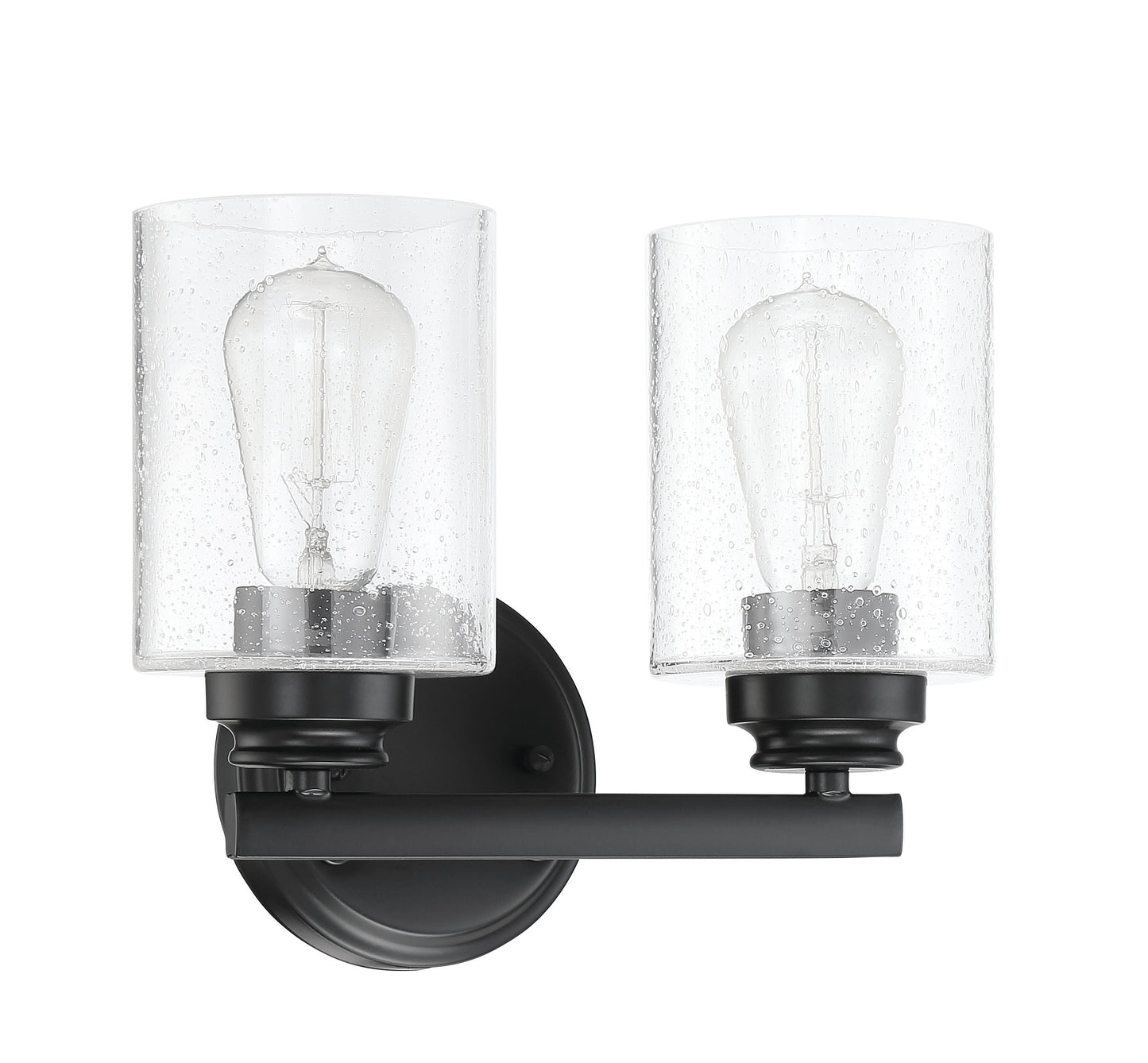 50502-FB - Bolden 2 Light 11" Wide Vanity Light - Flat Black
