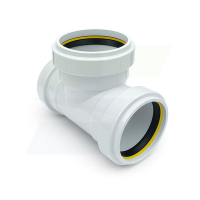 gasketed tee sewer fitting front