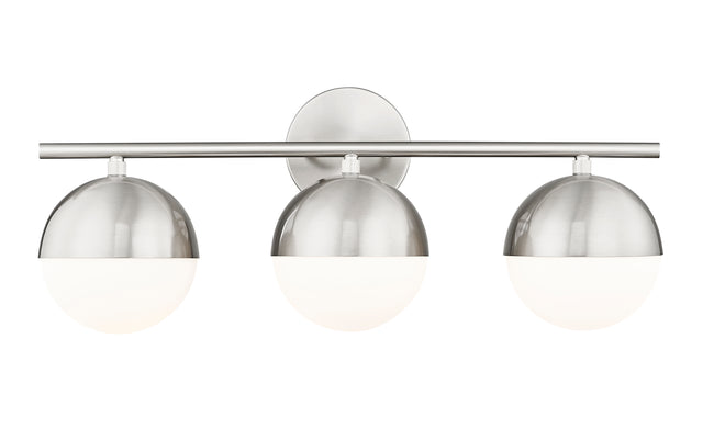 7517-3V-BN - Realm Sphere 3 Light 24" Vanity - Brushed Nickel