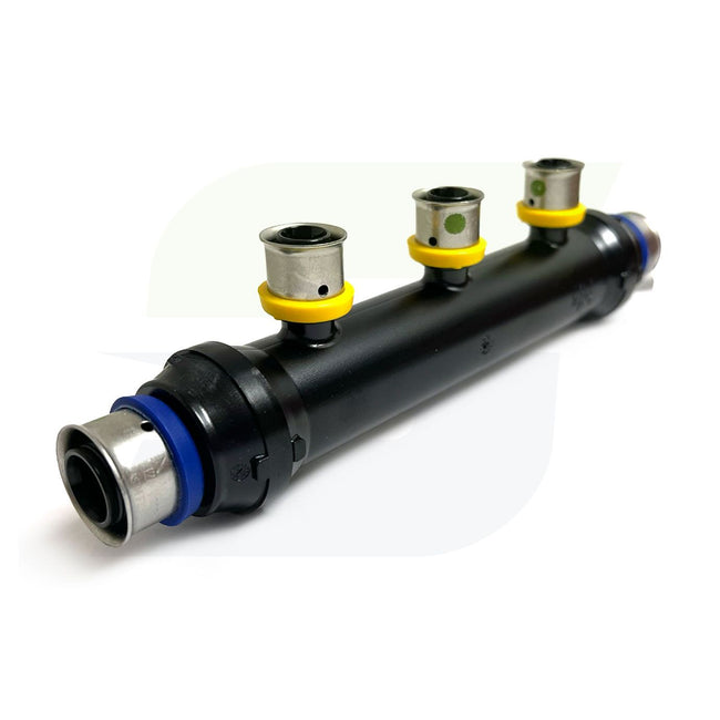 49153 - PureFlow 3 Outlets 3/4" x 3/4" x 1/2" Polymer Press Manifold
