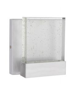 ZA1220-SA-LED - Aria II 1 Light 9.38" High Outdoor Wall Lantern - Satin Aluminum