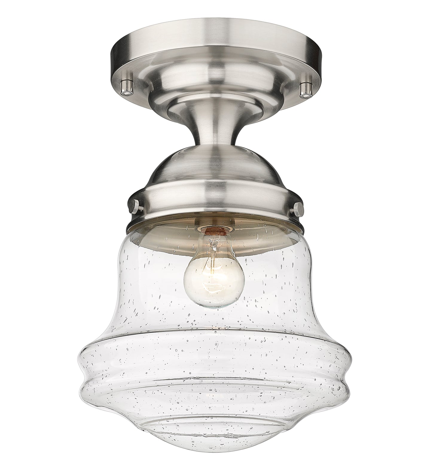 736F10-BN - Vaughn 1 Light Flush 10" Mount - Brushed Nickel