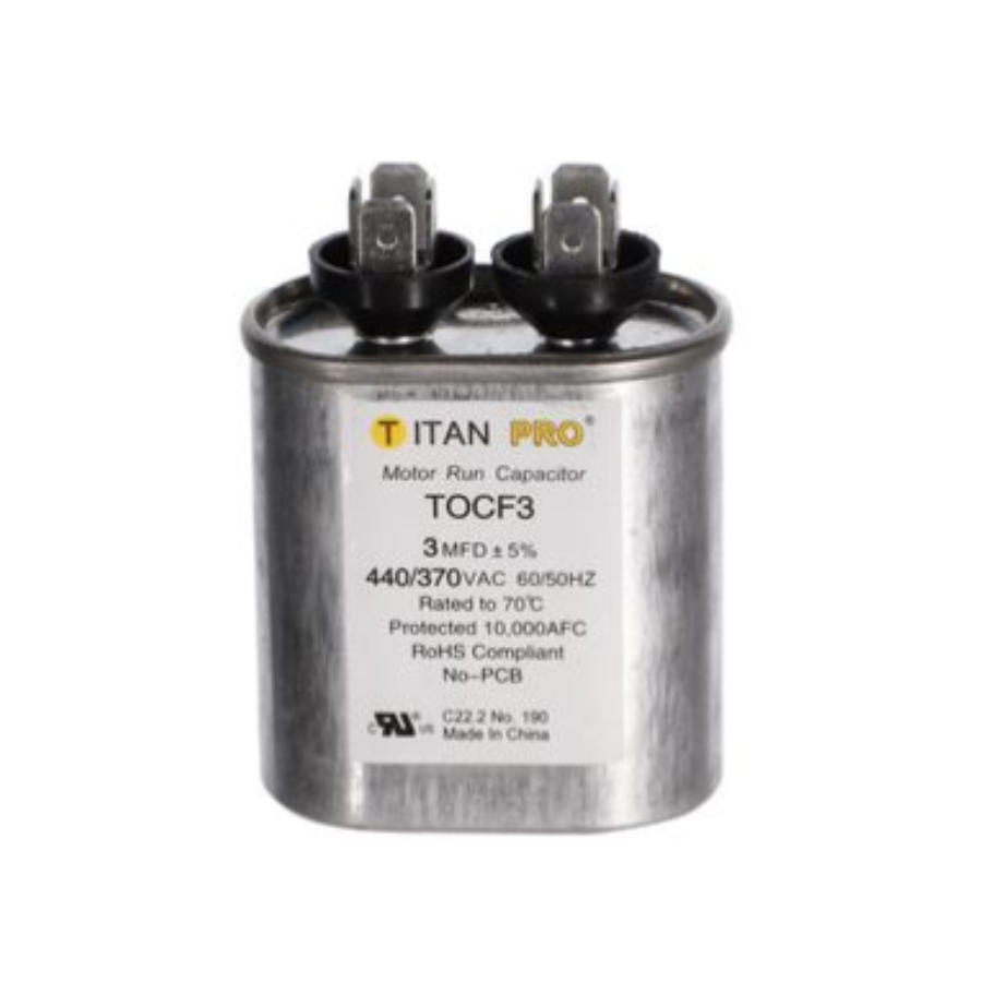 TOCF3 - TITAN PRO CAPACITOR 3 MFD 440/370V OVAL
