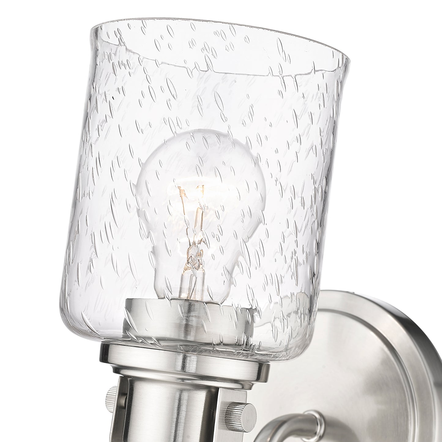 340-1S-BN - Kinsley 1 Light Wall 10" Sconce - Brushed Nickel