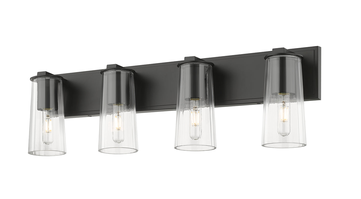 826-4V-MB - Titus 4 Light 32" Vanity - Matte Black