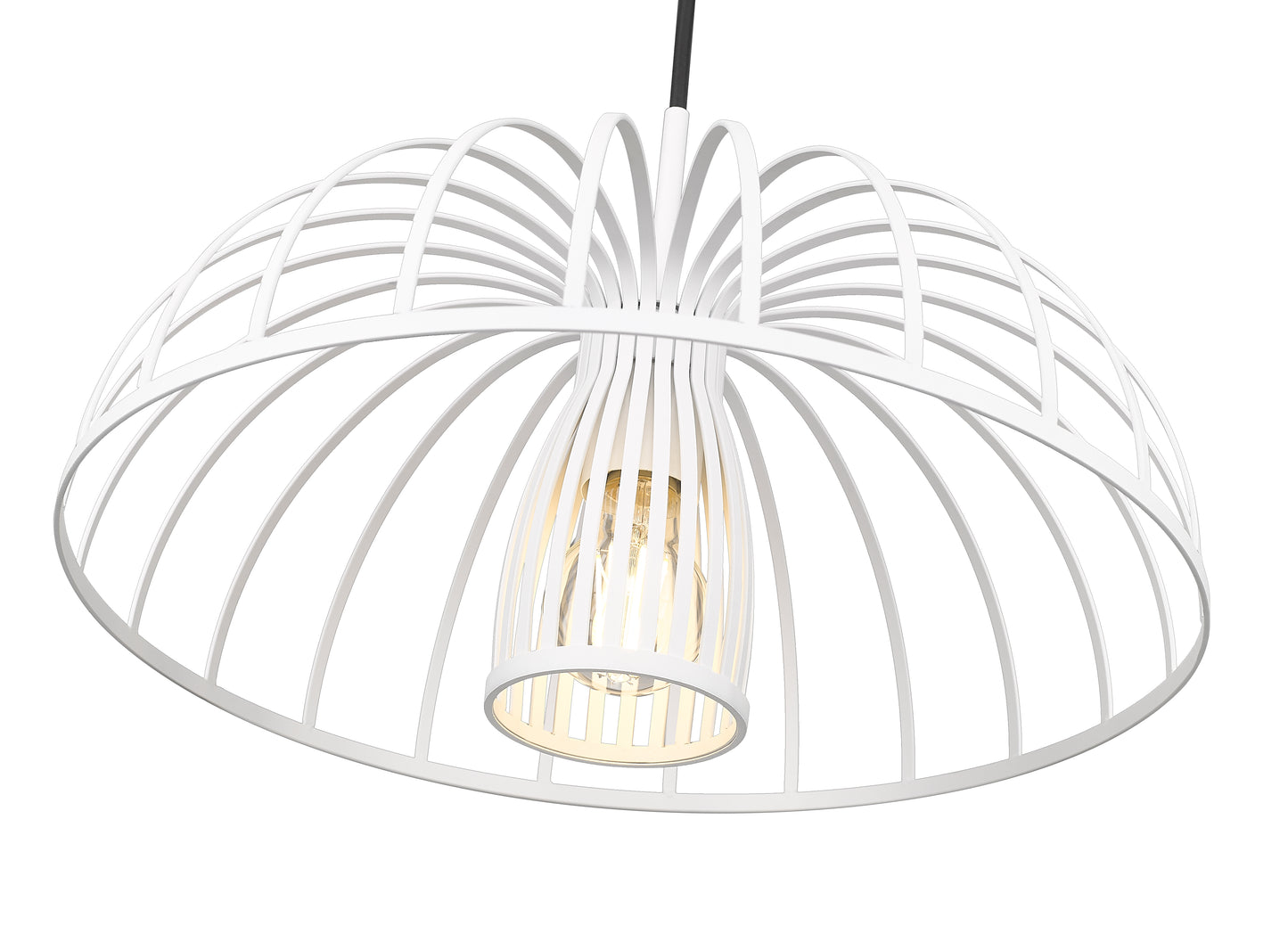 623P16-TXWH - Valencia 1 Light 16" Pendant - Texture White