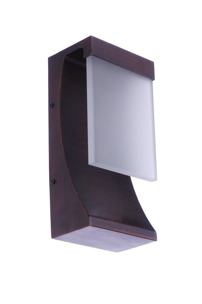 ZA5804-ABZ-LED - Vault 1 Light 12" High Outdoor Wall Lantern - Aged Bronze Brushed