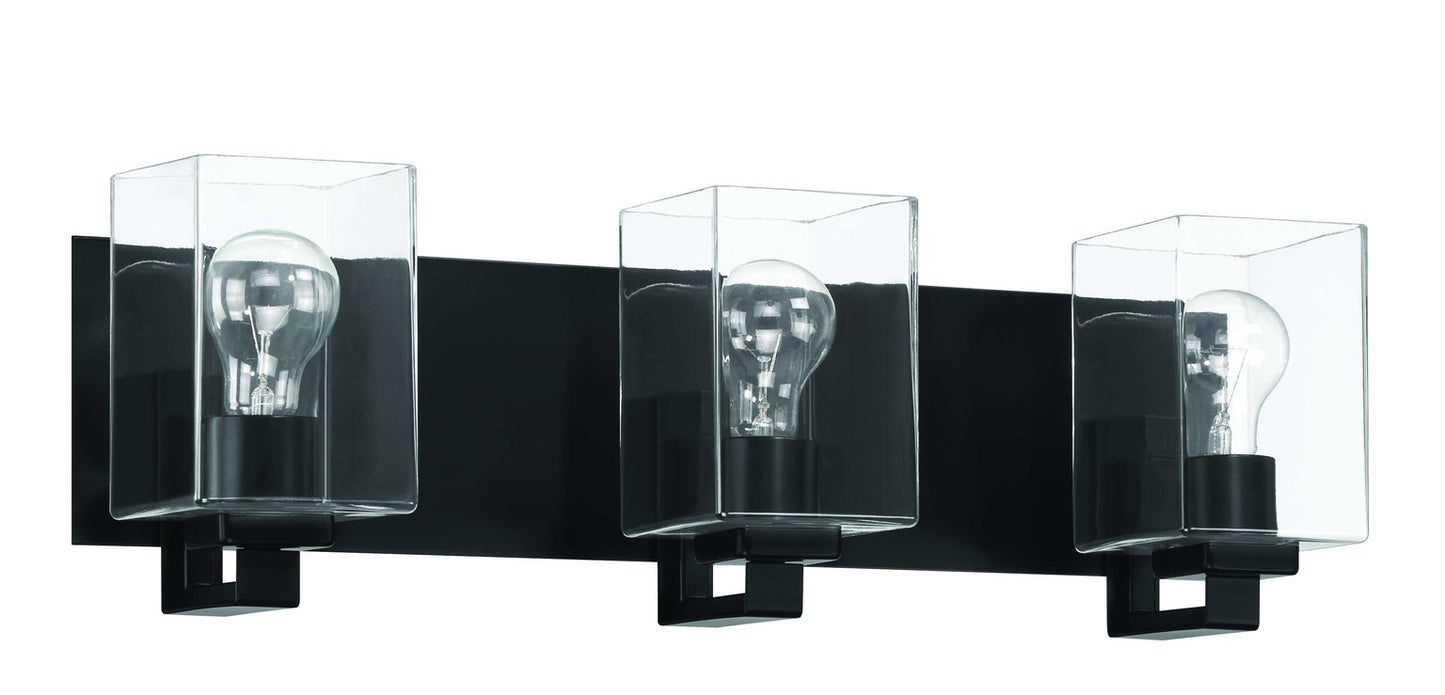 18524FB3 - McClane 3 Light 24" Wide Vanity Light - Flat Black