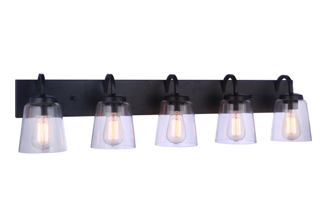 16340FB5 - Elsa 5 Light 40" Wide Vanity Light - Flat Black