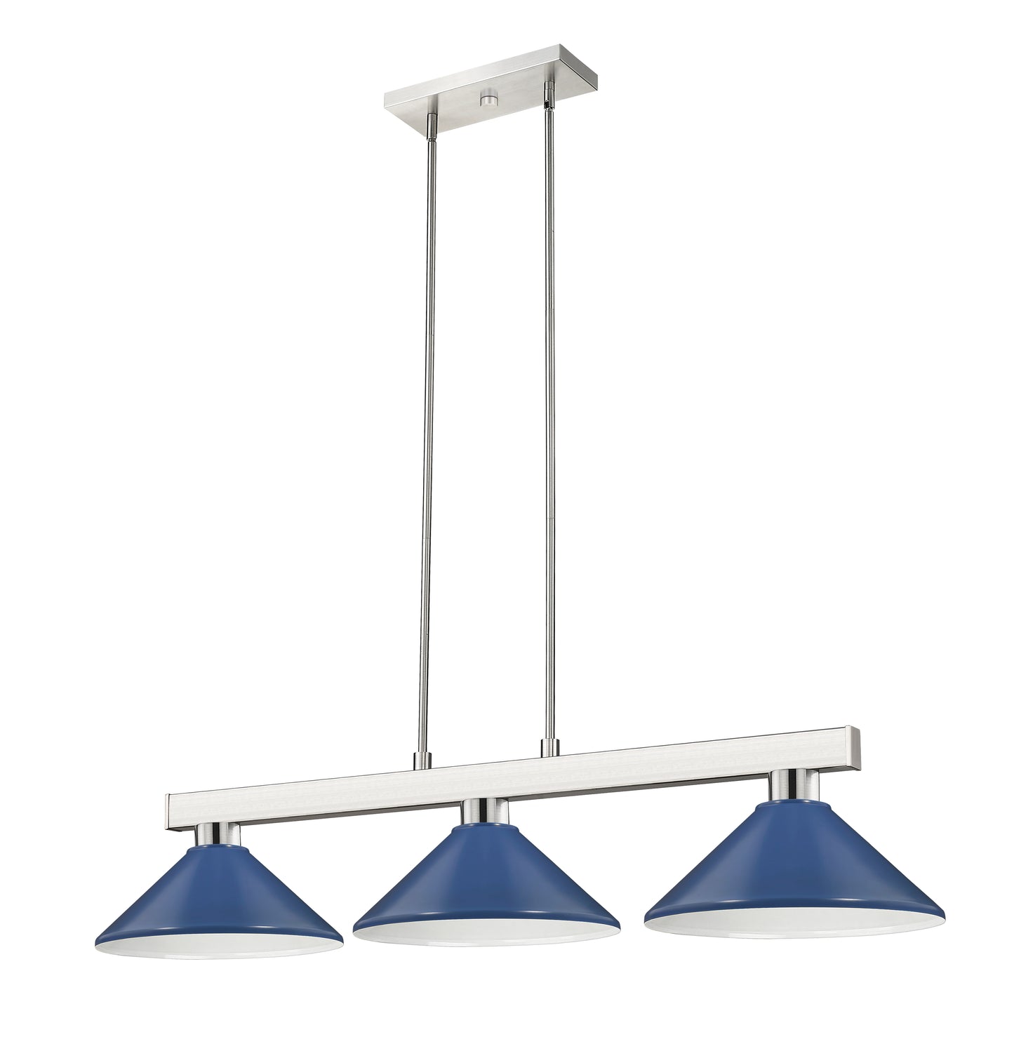 152BN-MNB - Cobalt 3 Light 46" Billiard - Brushed Nickel
