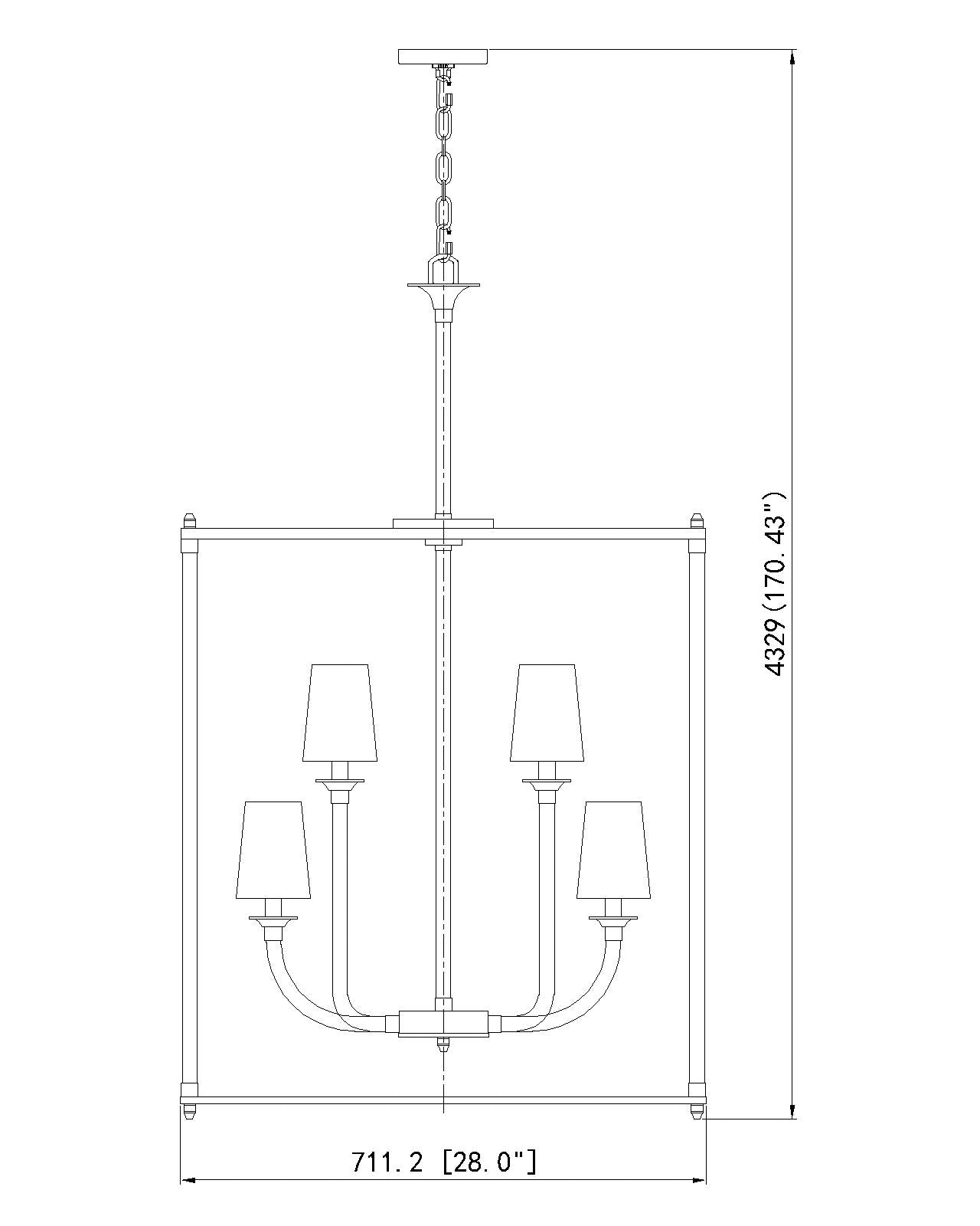 1950-9C-BN - Katerina 9 Light 28" Chandelier - Brushed Nickel