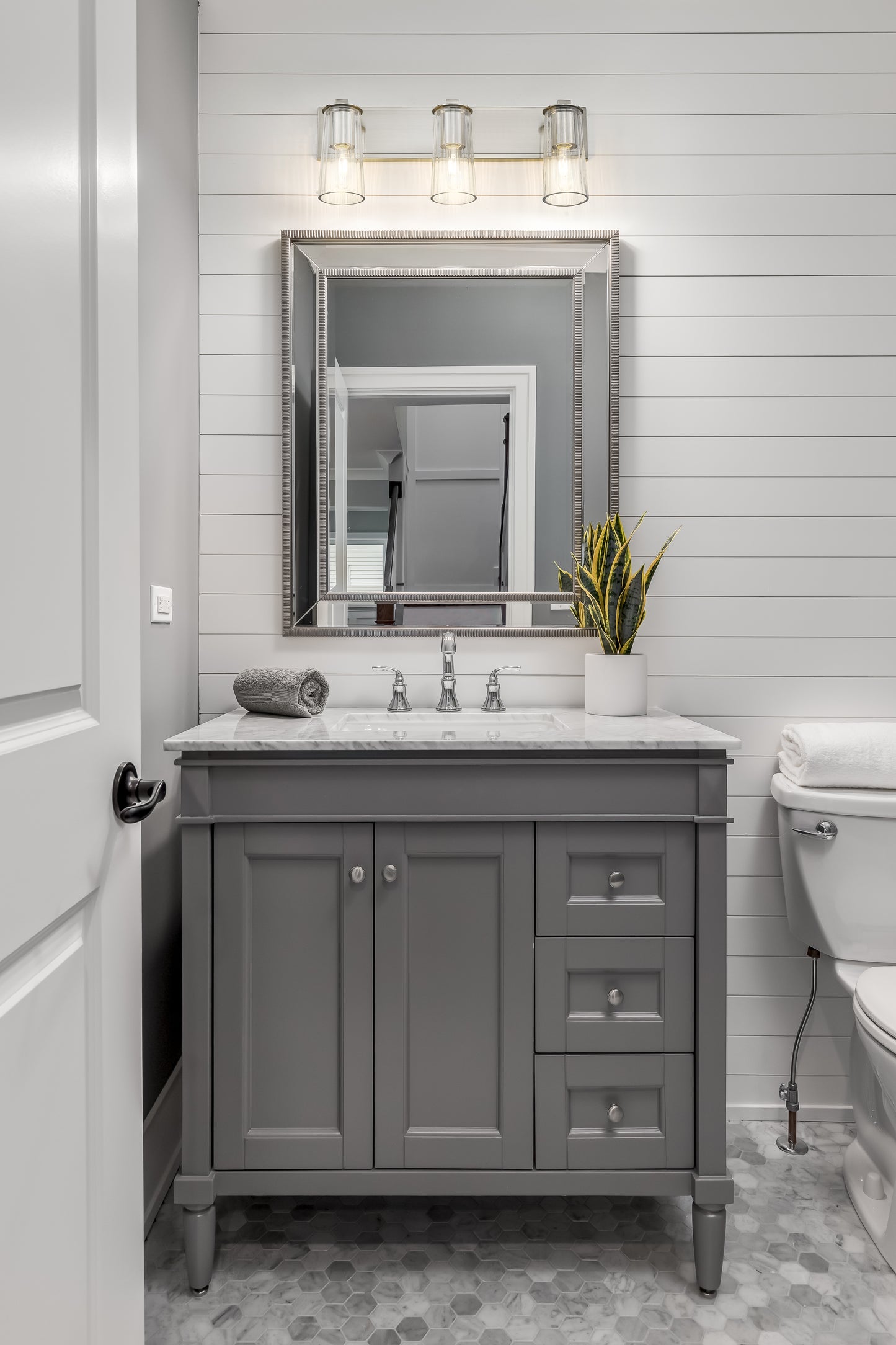 826-3V-BN - Titus 3 Light 24" Vanity - Brushed Nickel