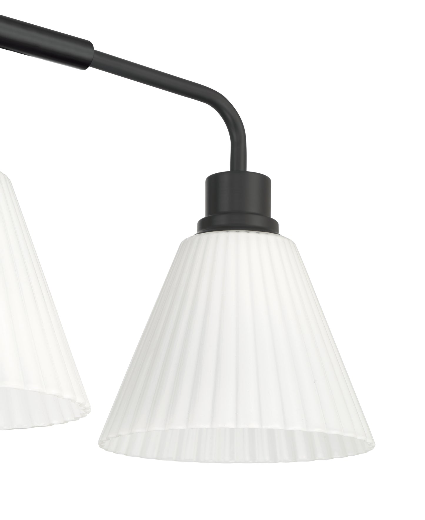 62303-FB - Pleated II 3 Light 25" Wide Vanity Light - Flat Black