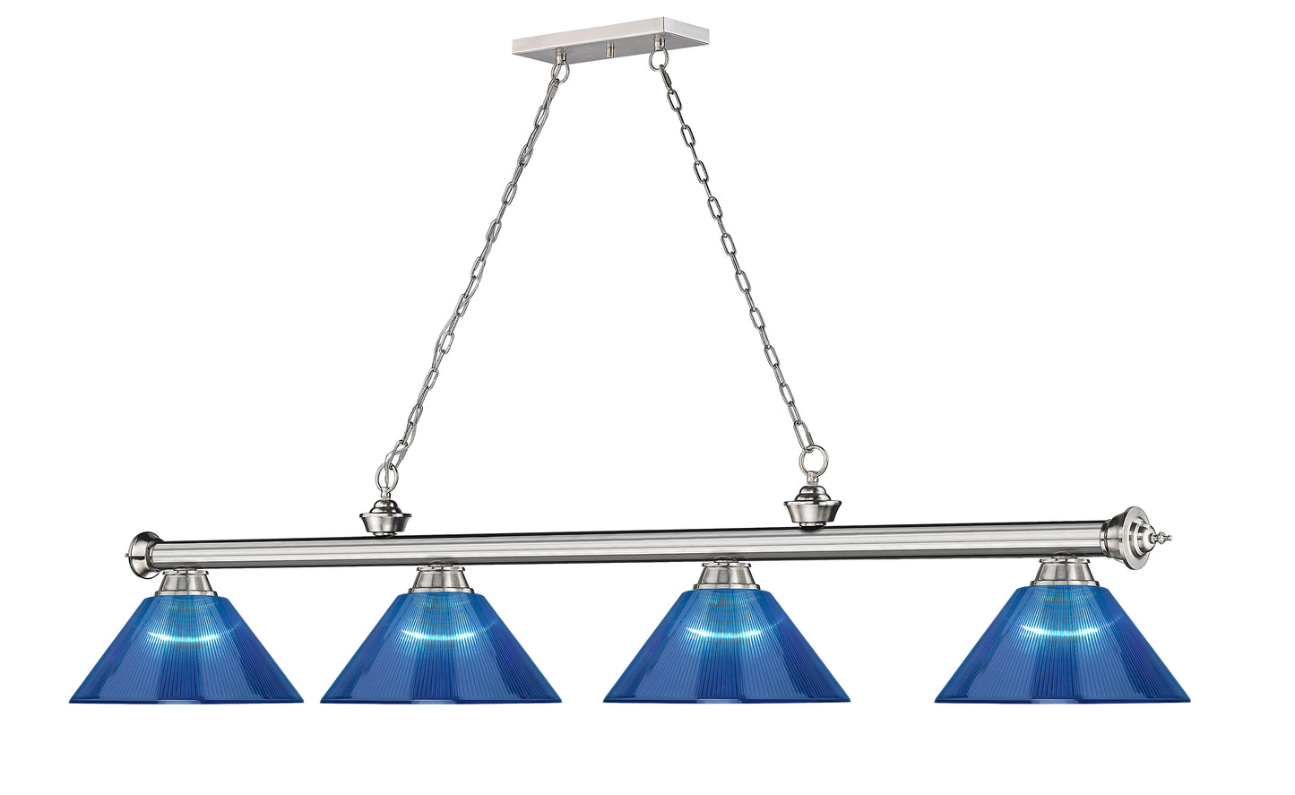 2306-4BN-ARDB - Cordon 4 Light 81" Billiard - Brushed Nickel
