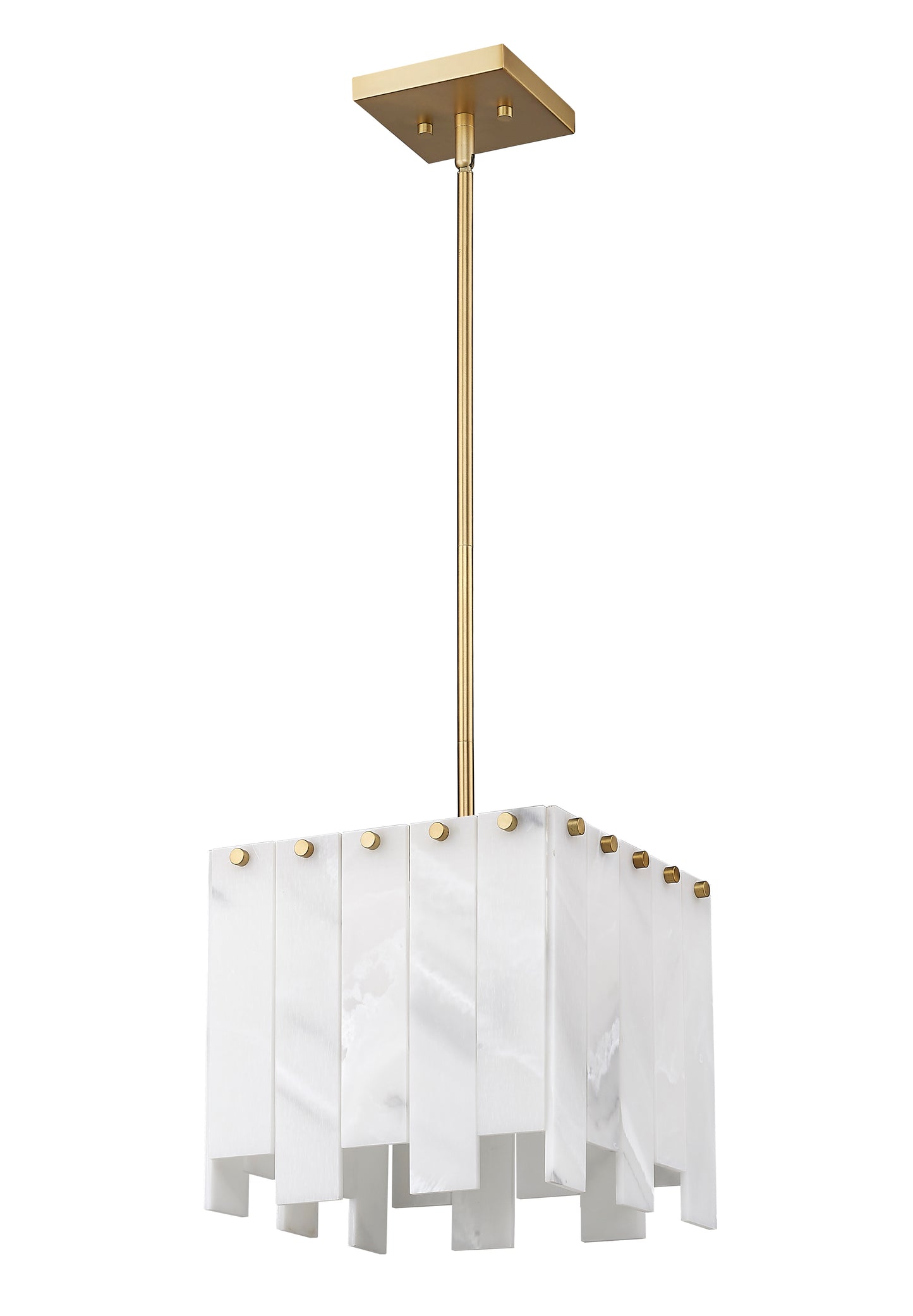 345P12-RB - Viviana 1 Light 12" Pendant - Rubbed Brass