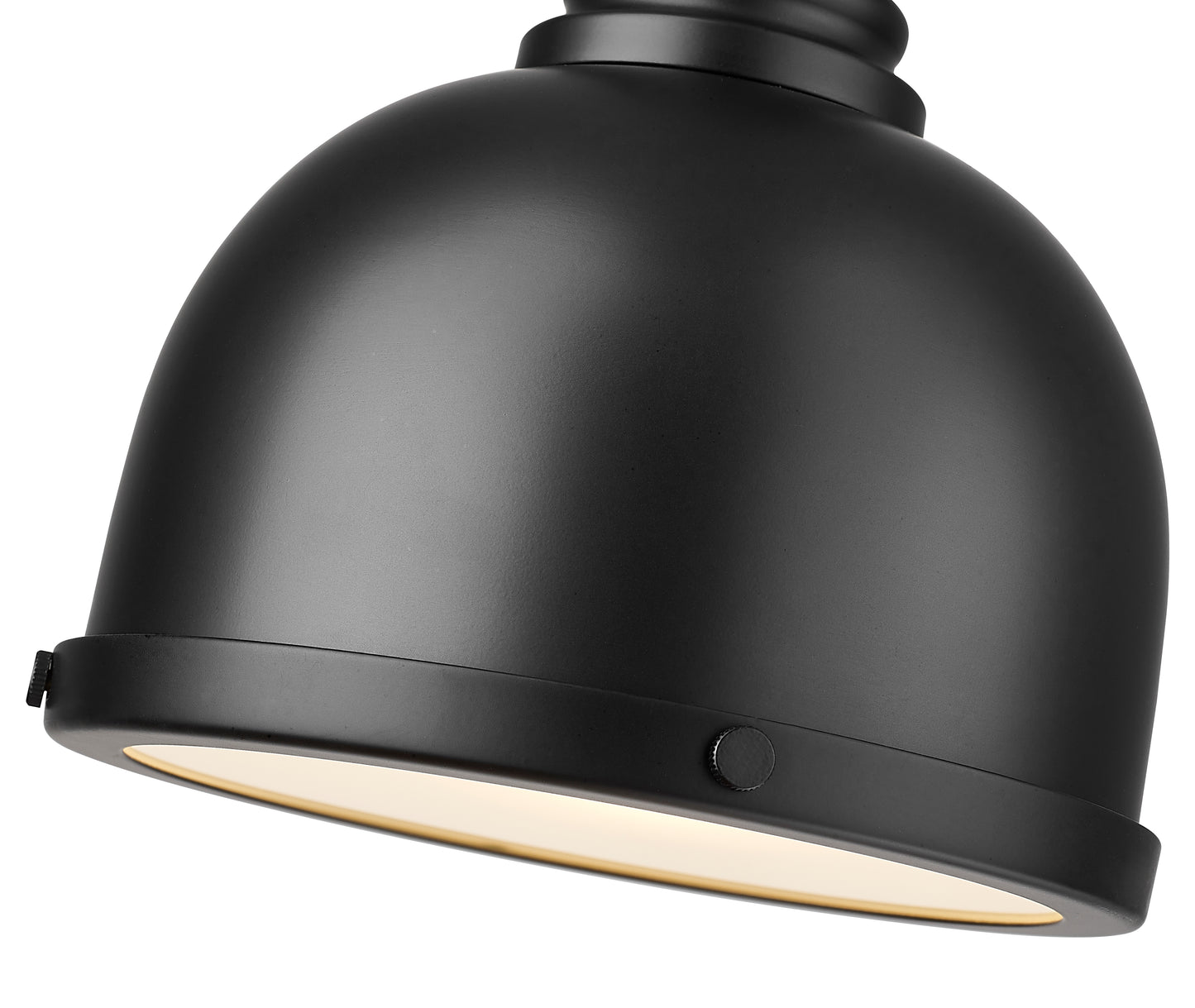 725MP-MB - Melange 1 Light 8" Pendant - Matte Black