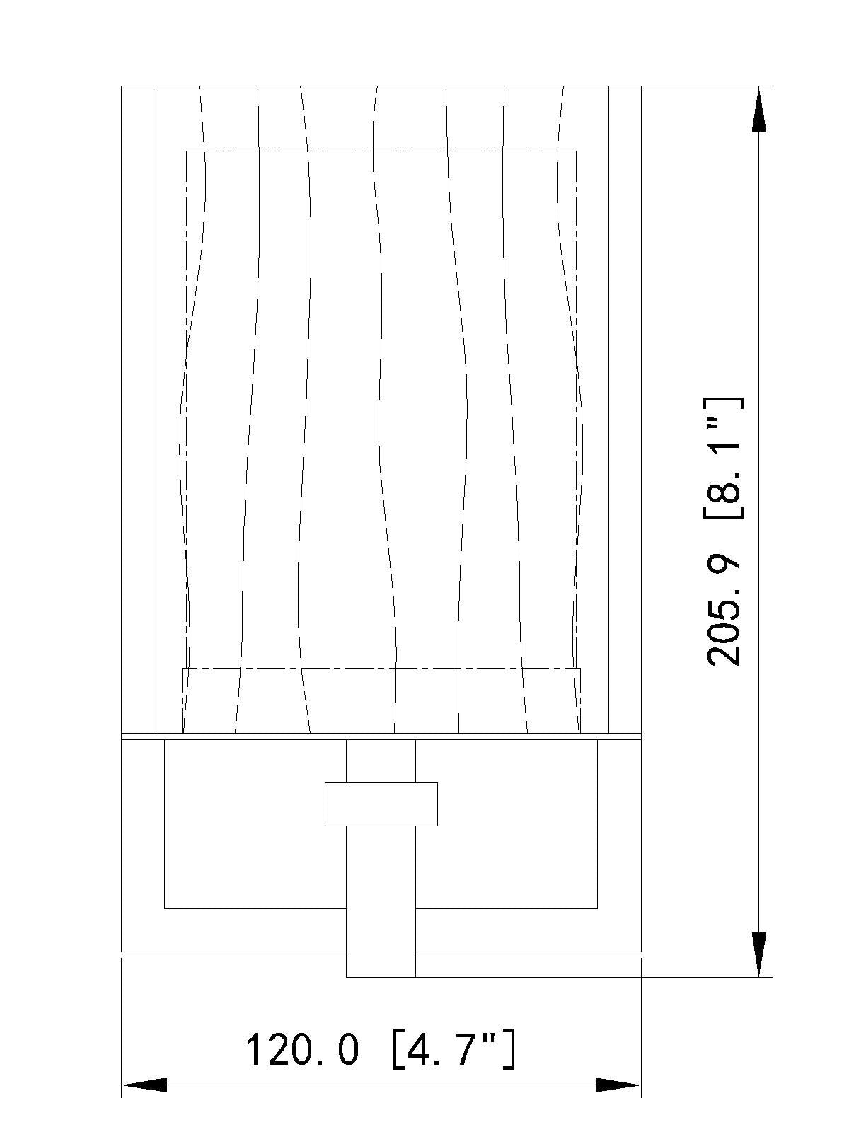 1949-1S-MB - Grayson 1 Light Wall 8" Sconce - Matte Black