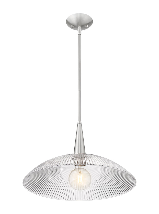 3051P18-BN - Lunelle 1 Light 18" Pendant - Brushed Nickel