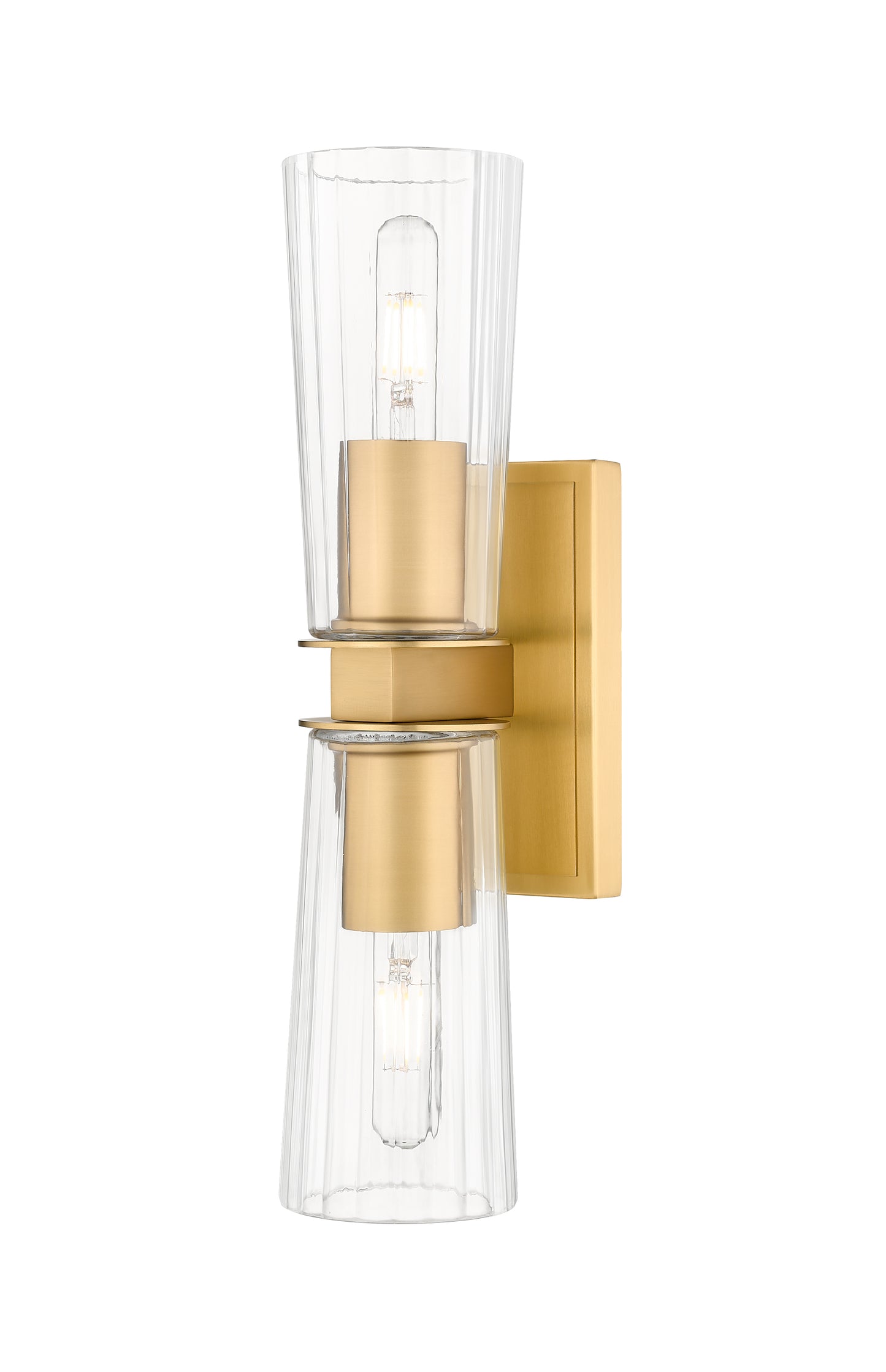826-2S-MGLD - Titus 2 Light Wall 18" Sconce - Modern Gold
