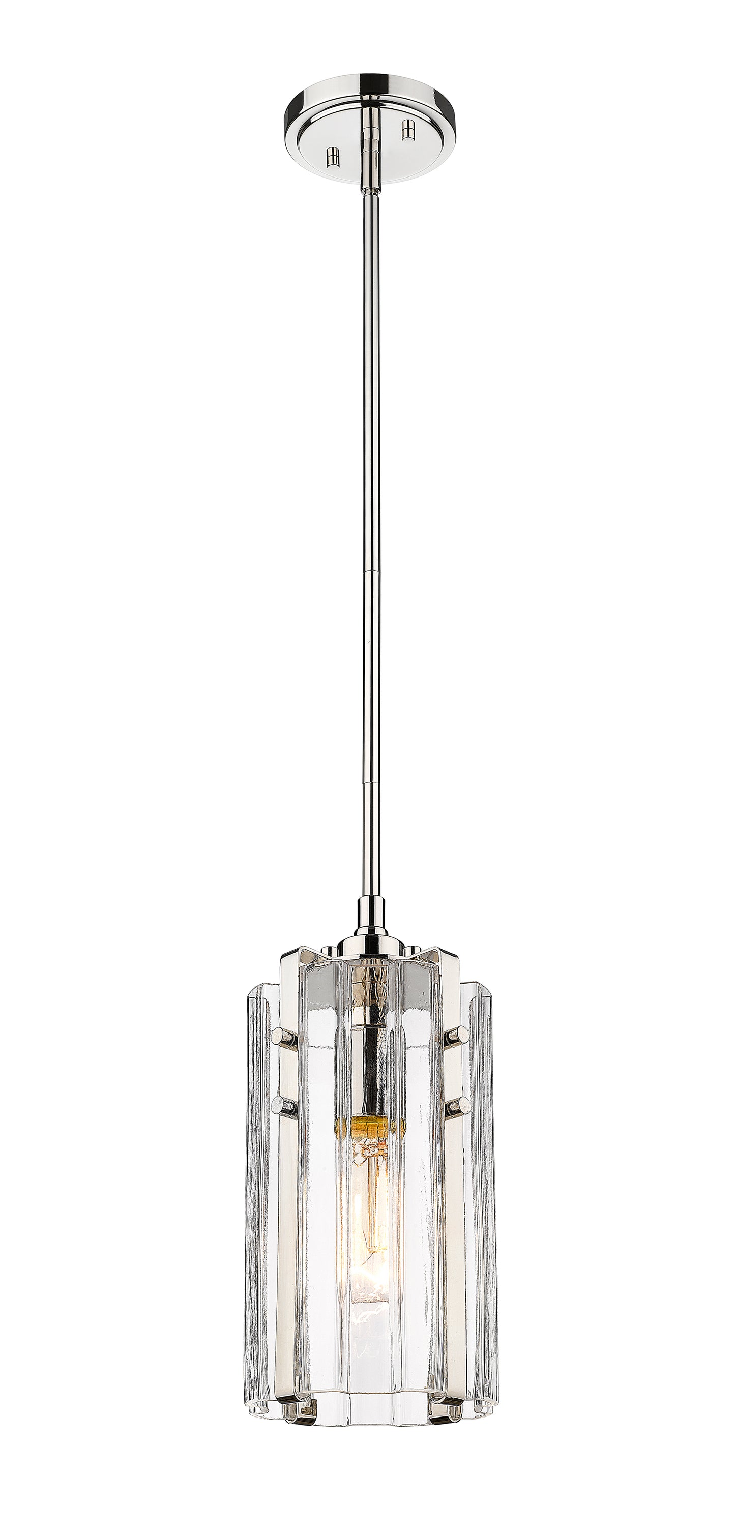 3036MP-PN - Alverton 1 Light 6" Pendant - Polished Nickel