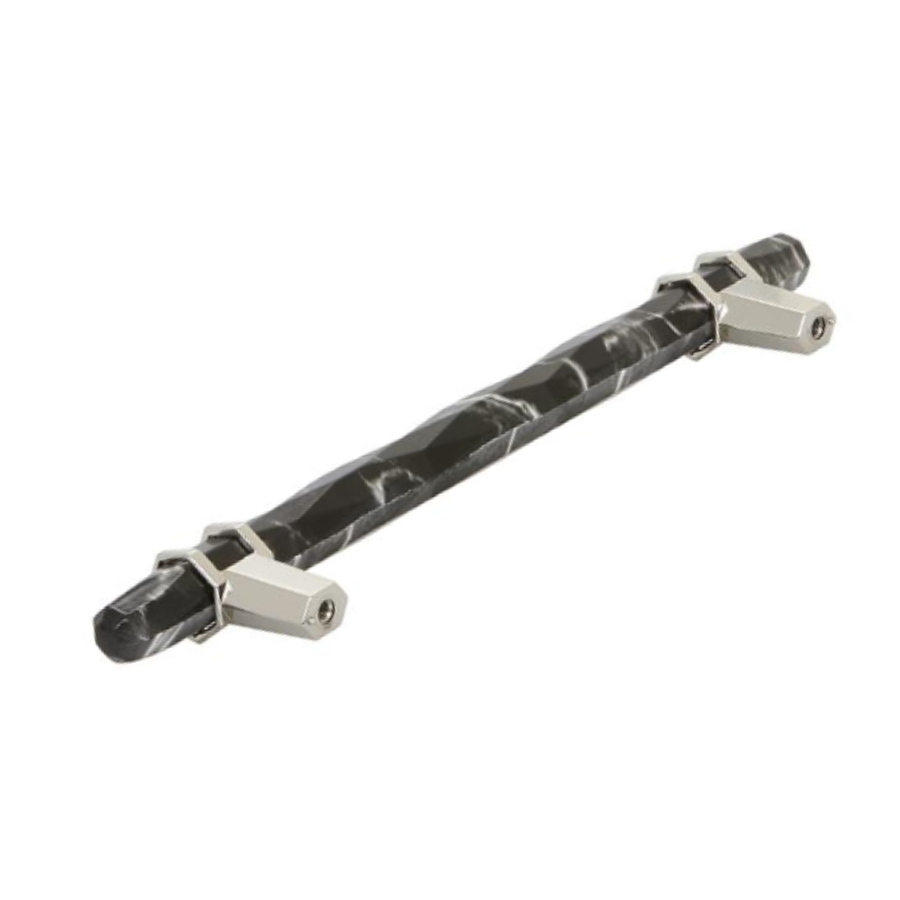BP36650MBKPN - Carrione Collection - 6-5/16" Center-to-Center - Marble Black/Polished Nickel