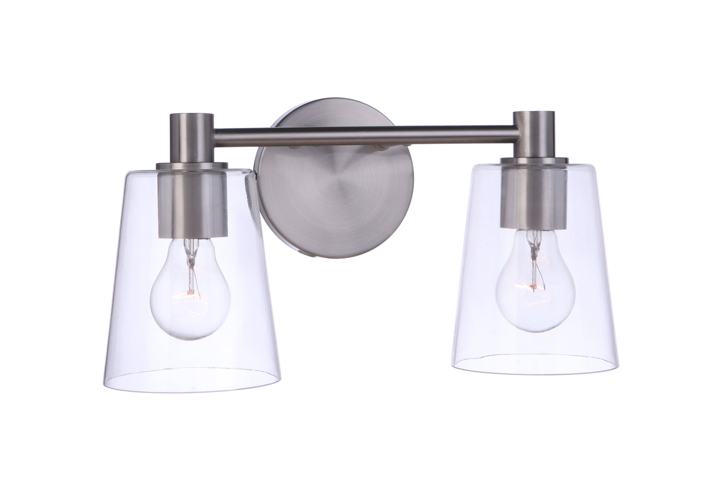 12615BNK2 - Emilio 2 Light 15" Wide Vanity Light - Brushed Nickel