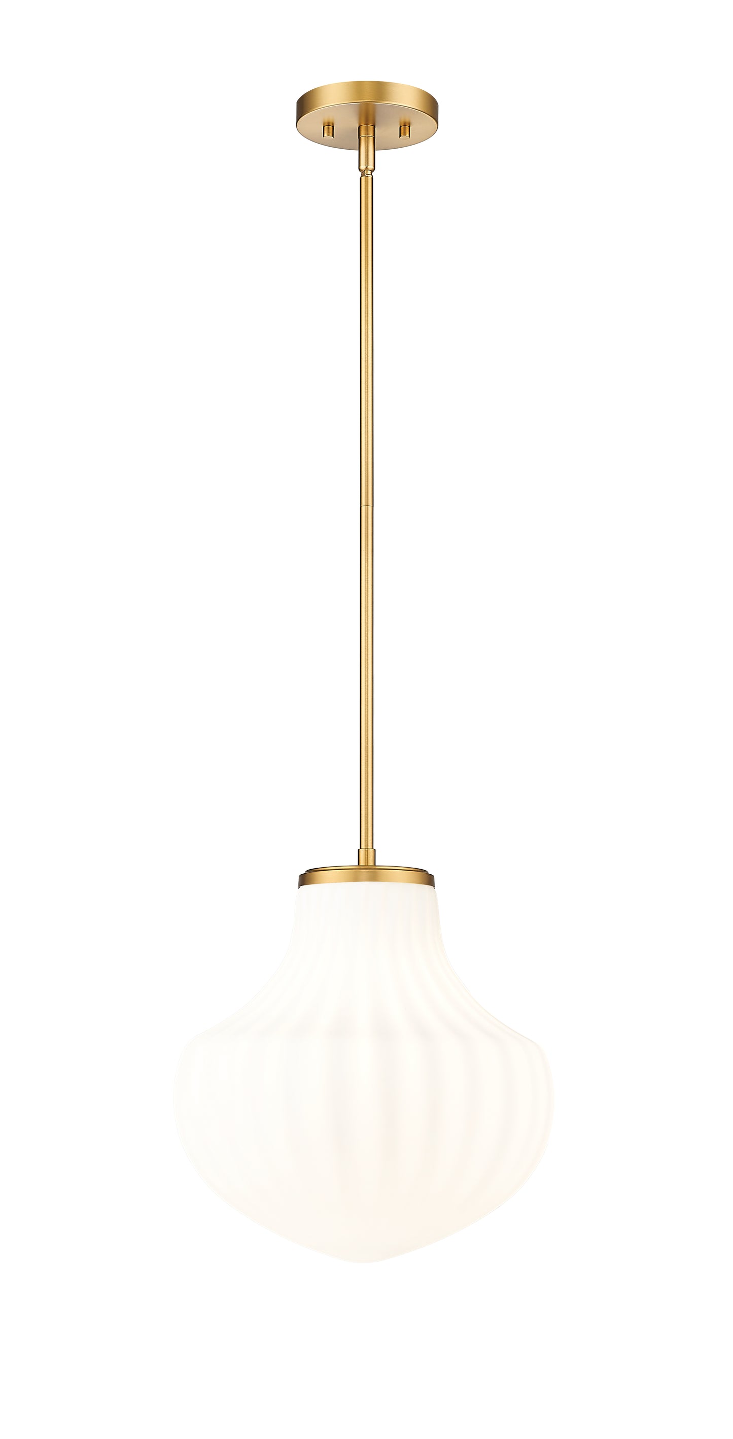 7512P13-MGLD - Newbury 1 Light 13" Pendant - Modern Gold