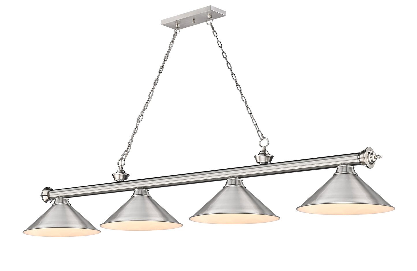 2306-4BN-BN15 - Cordon 4 Light 81" Billiard - Brushed Nickel