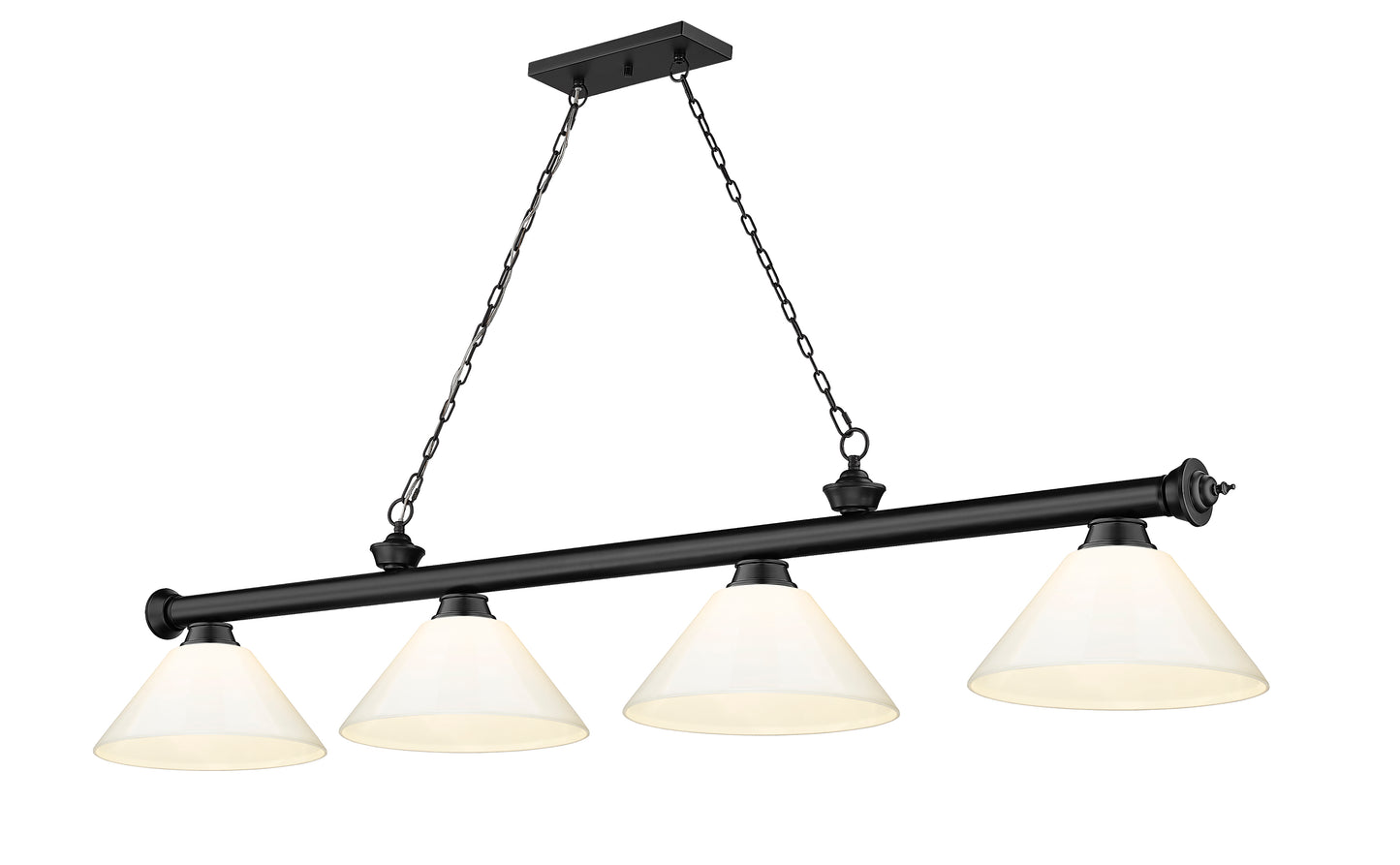 2306-4MB-PWH - Cordon 4 Light 81" Billiard - Matte Black