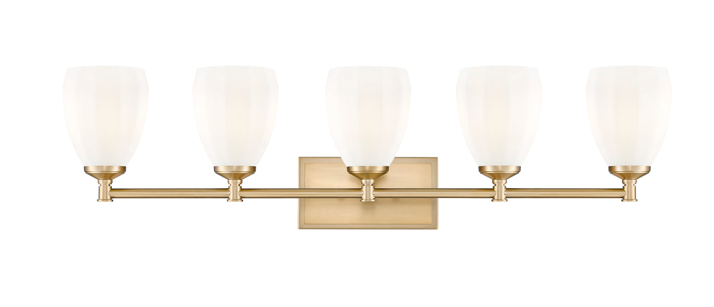 7004-5V-MGLD - Oren 5 Light 38" Vanity - Modern Gold