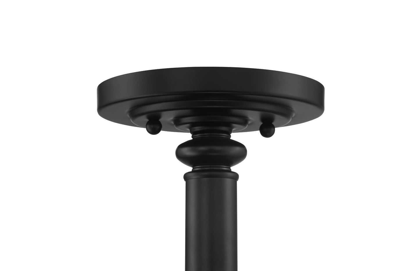 49853-FB-C - Dardyn 3 Light 15" High Semi Flush Mount - Flat Black
