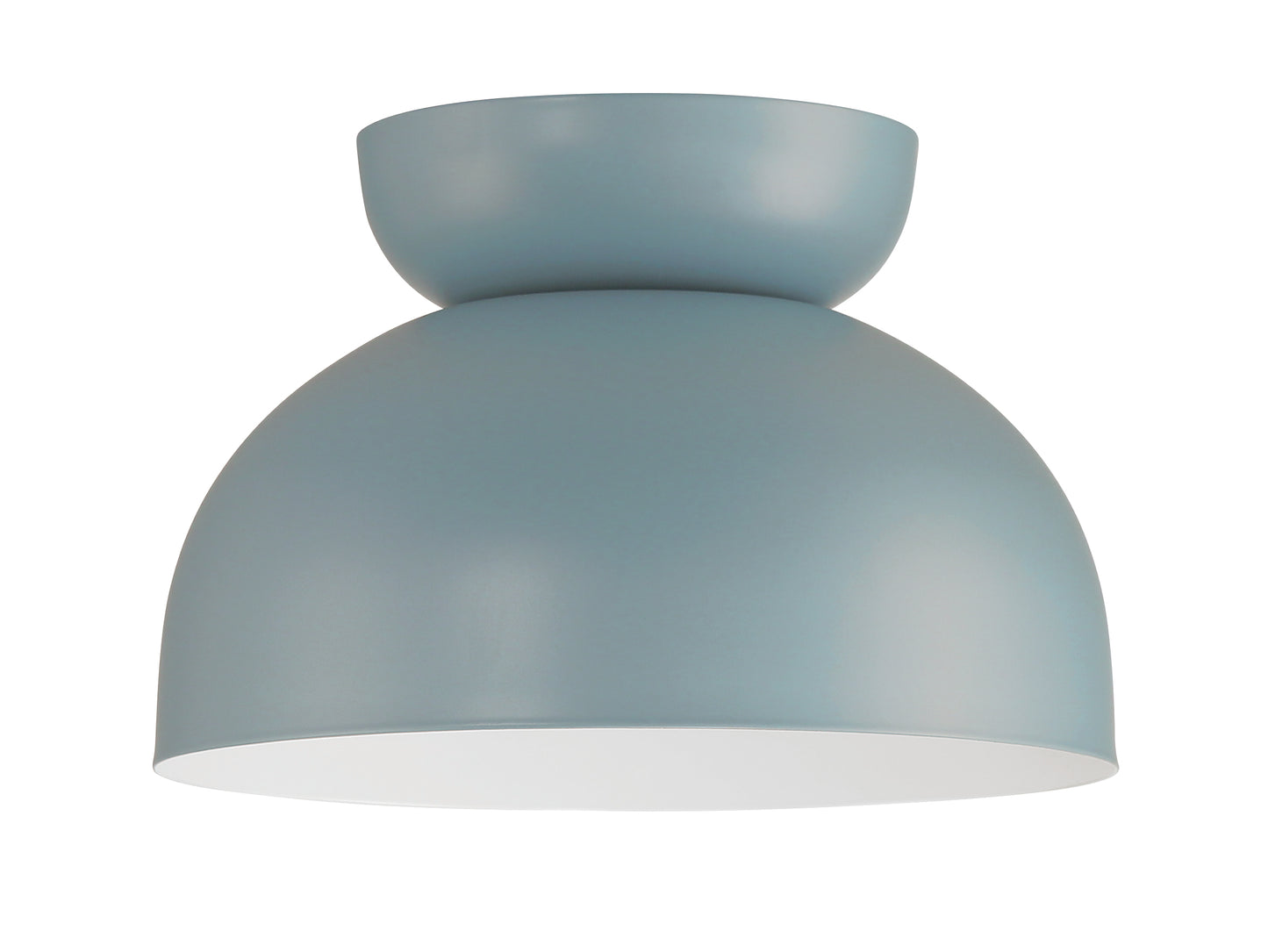 59181-DB - Ventura Dome 1 Light 10.5" Wide Flush Mount - Dusty Blue