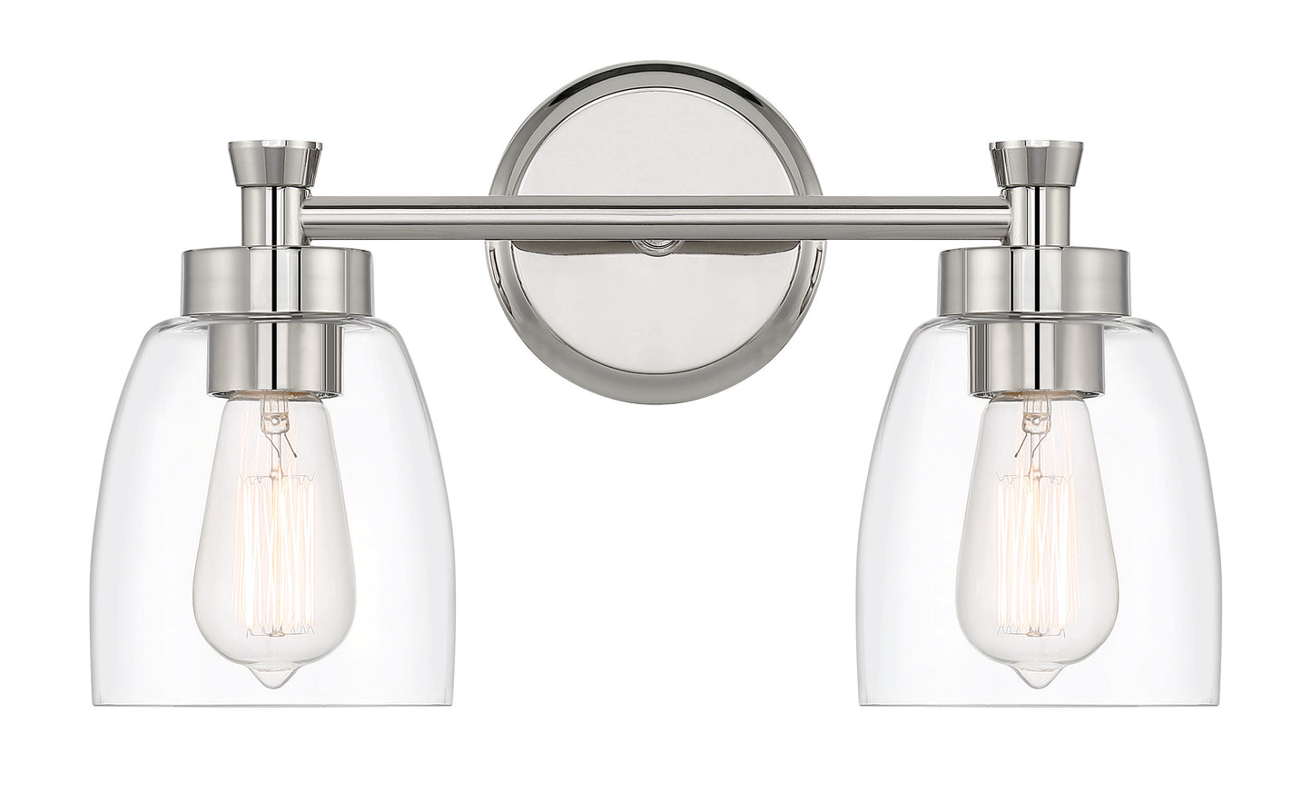 12716PLN2 - Henning 2 Light 16" Wide Vanity Light - Polished Nickel