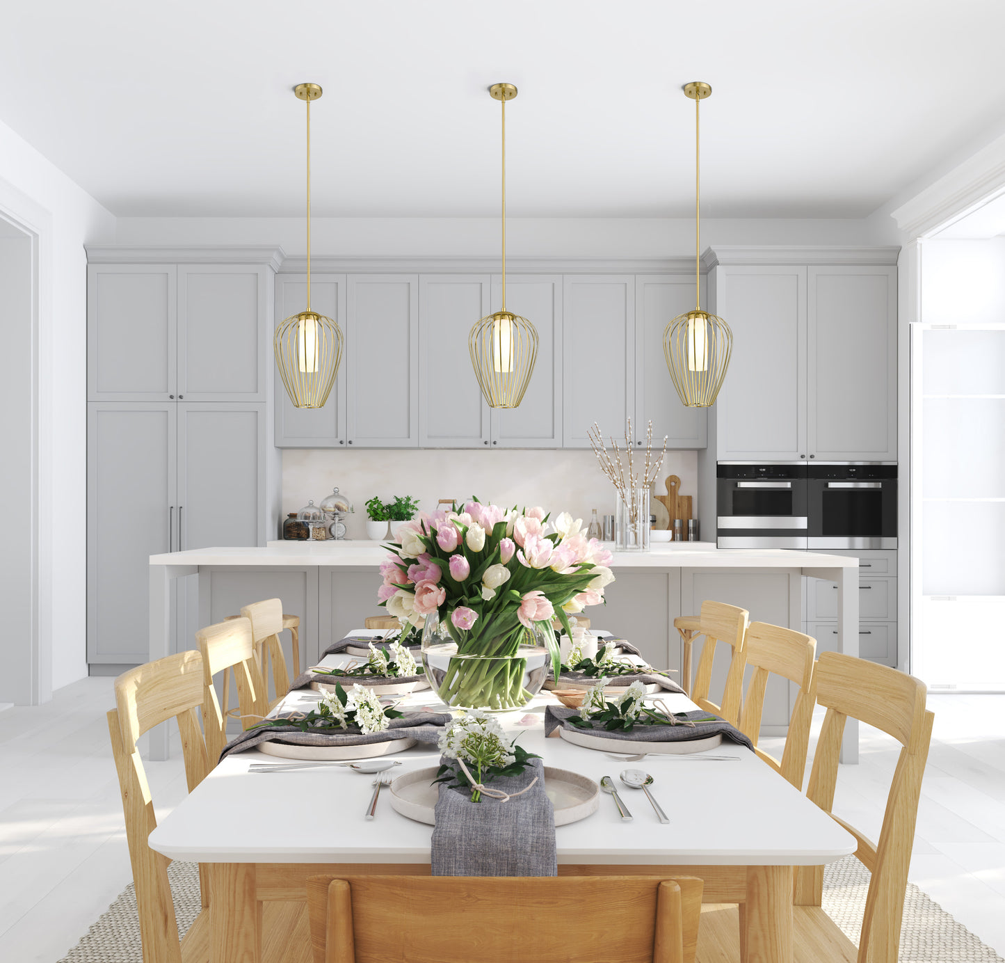 7507-12MGLD - Savanti 1 Light 12" Pendant - Modern Gold