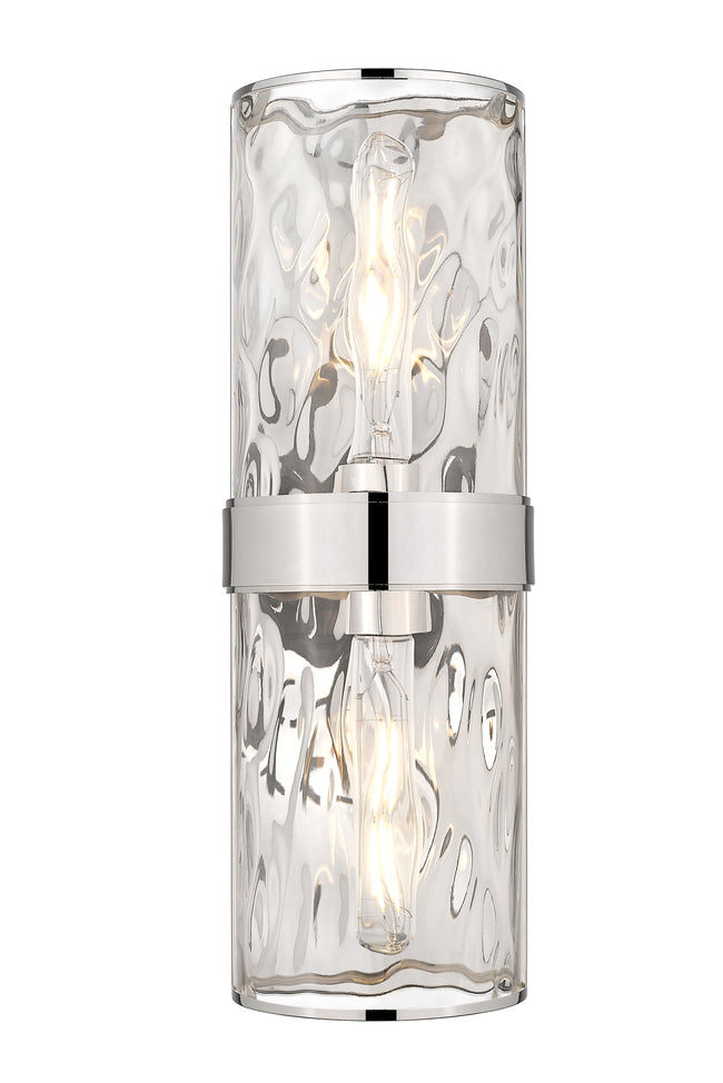 3053-2SL-PN - Meridian 2 Light Wall 18" Sconce - Polished Nickel