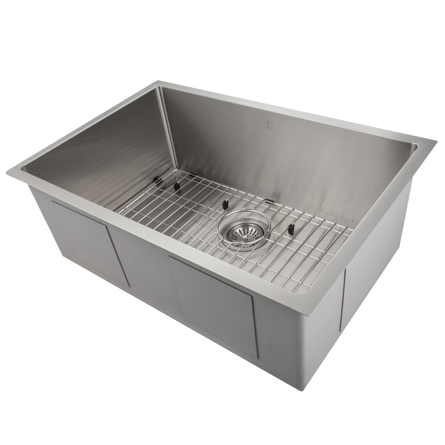 SRS-30 - 30" Meribel Undermount Single Bowl Stainless Steel Kitchen Sink with Bottom Grid