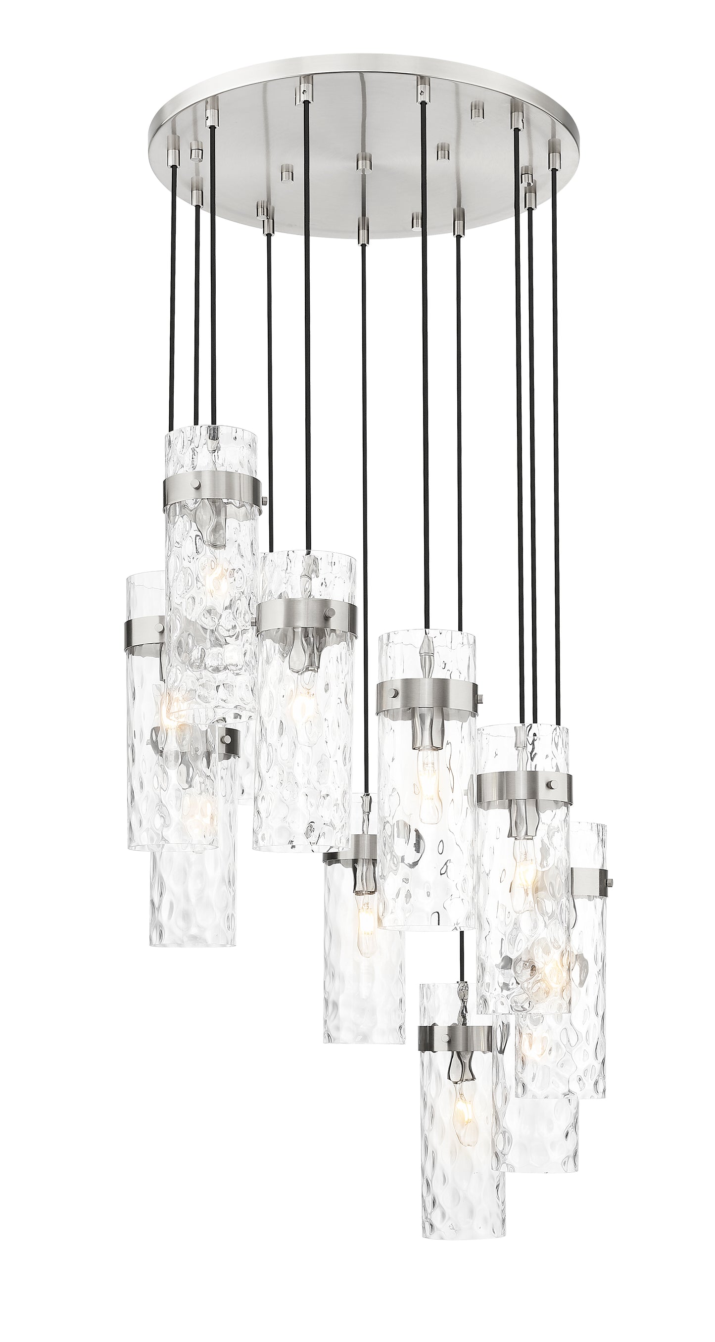 7002P5-11R-BN - Fontaine 11 Light 26" Chandelier - Brushed Nickel