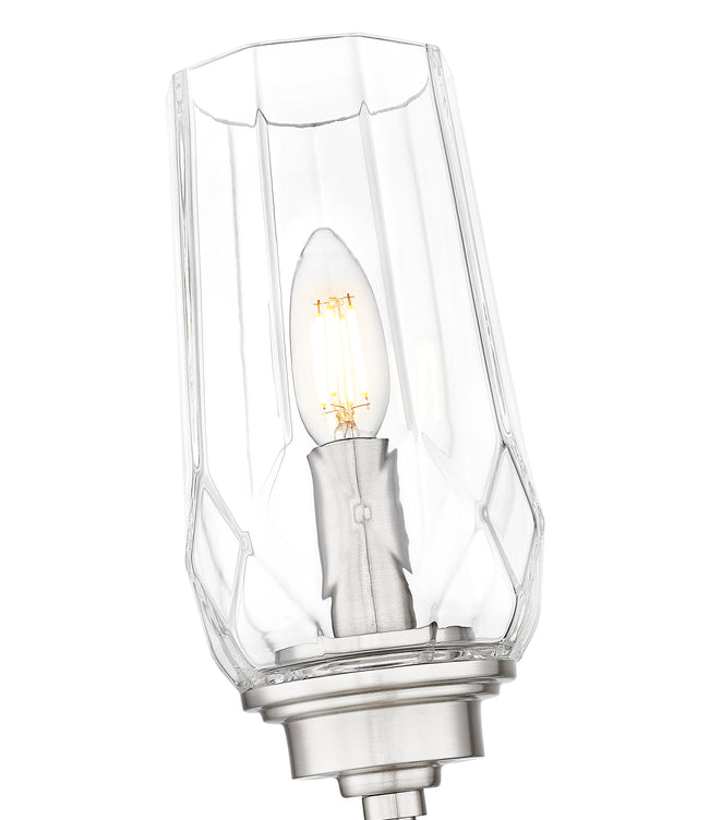2015-1S-BN - Cosmo 1 Light Wall 25" Sconce - Brushed Nickel