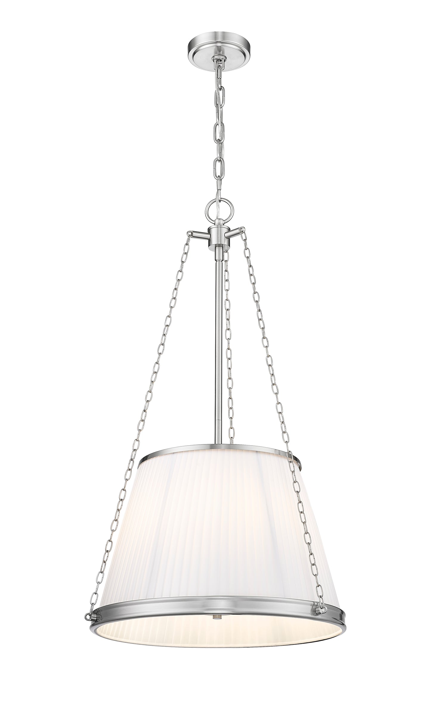 1954P18-BN - Madeline 5 Light 18" Pendant - Brushed Nickel