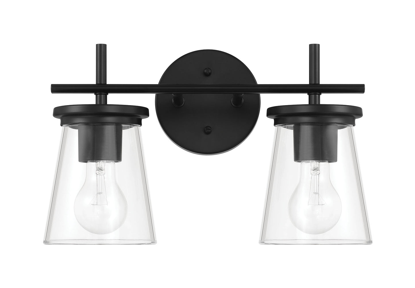 60402-FB - Connell 2 Light 14.5" Wide Vanity Light - Flat Black